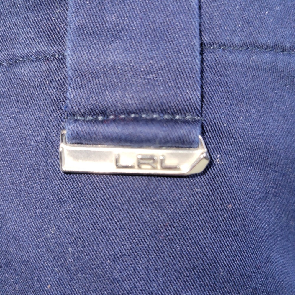 L-RL Lauren Active Ralph Lauren Navy Blue Capri's Size 10 - Picture 2 of 4
